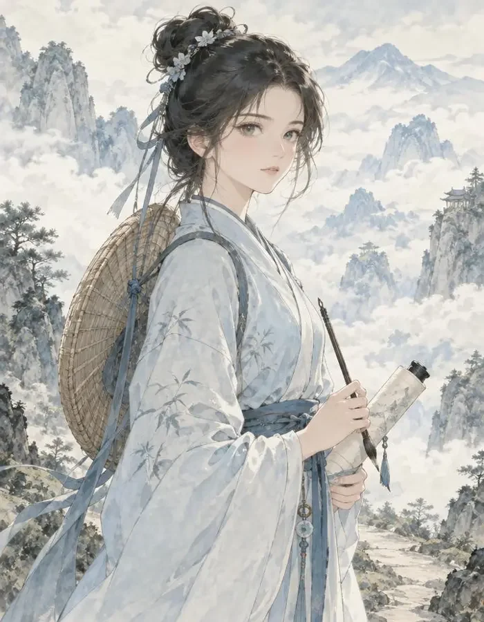 江晚角色插画 - 花魁 · 第 3 位｜咪咕影院花魁榜