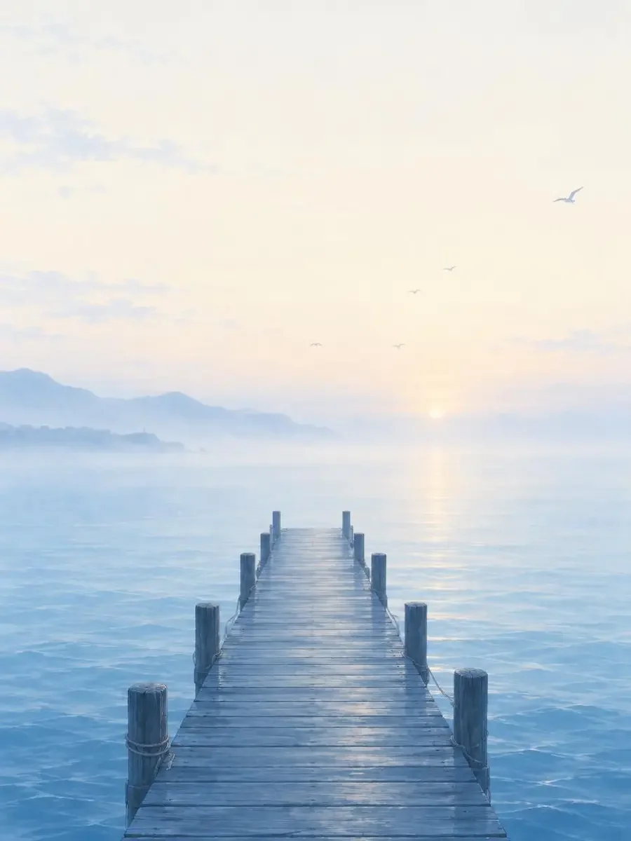 雾蓝海岸壁纸 - 壁纸 · 海岸｜咪咕影院原创壁纸
